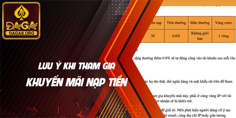 Khởi nghiệp cùng khuyến mãi nạp tiền hấp dẫn tại nhà cái 6 Lưu ý của người chơi khi tham gia khuyến mãi nạp tiền
